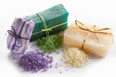 Range of different soaps clipart