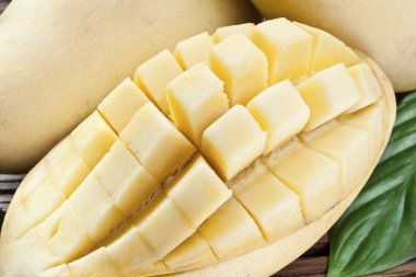 Mango meyve ahşap tablo.