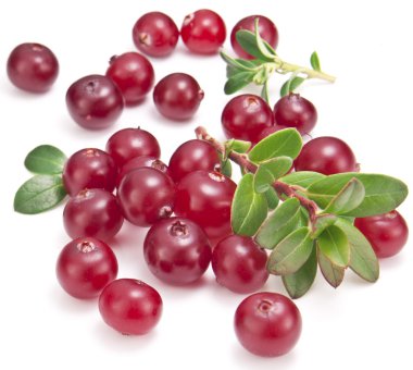 Kızılcık yaprakları ile.