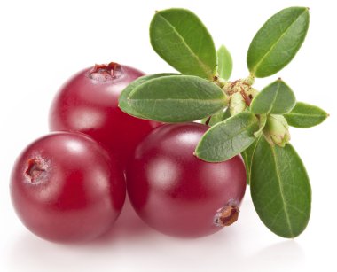 Kızılcık yaprakları ile.