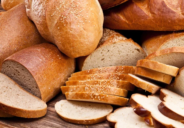 Bröd. mat bakgrund. — Stockfoto