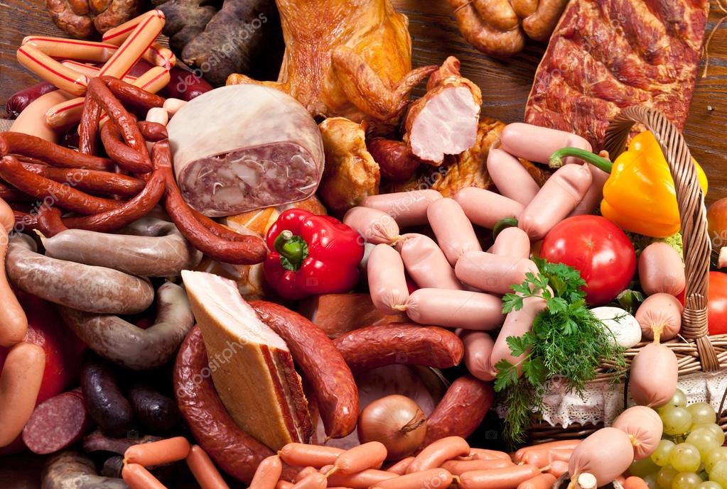 Variety of sausage products. Stock Photo by ©Valentyn_Volkov 44414879