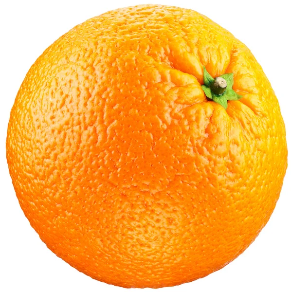 Πορτοκαλί απομονωμένο σε λευκό φόντο. — Φωτογραφία Αρχείου