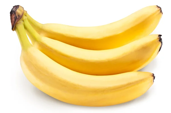 Banana fruits over white. — Stock Photo, Image