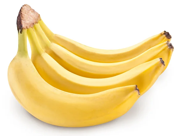 Banana fruits over white. — Stock Photo, Image