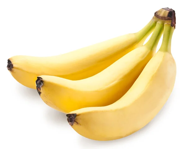 Banana fruits over white. — Stock Photo, Image