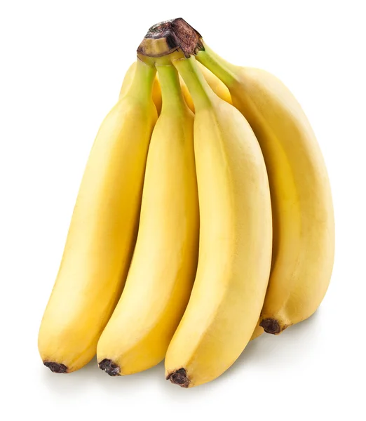 Banana fruits over white. — Stock Photo, Image