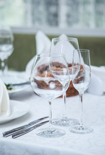 Cenário da mesa do festival no restaurante . — Fotografia de Stock