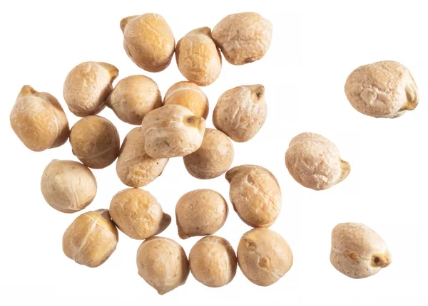 Large Chickpea Garbanzo Beans Isolated White Background — Stock Photo, Image