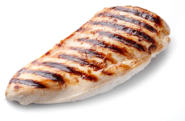 Grilled Chicken Fillet Isolated White Background — Stock Photo, Image