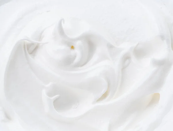 Foto Cremose Yogurt Superficie Crema Vista Dall Alto — Foto Stock