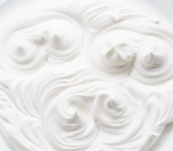 Képek Hullámok Joghurtban Vagy Krém Felületen Felülnézet — Stock Fotó