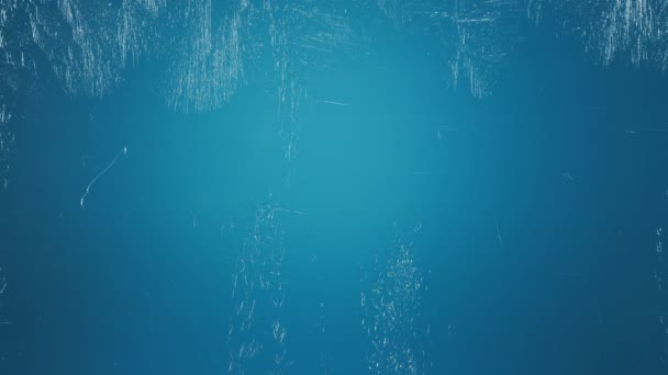 Замороженное Окно Морозными Узорами Постепенно Заполняется Морозом Всей Поверхности Прекрасный — стоковое видео