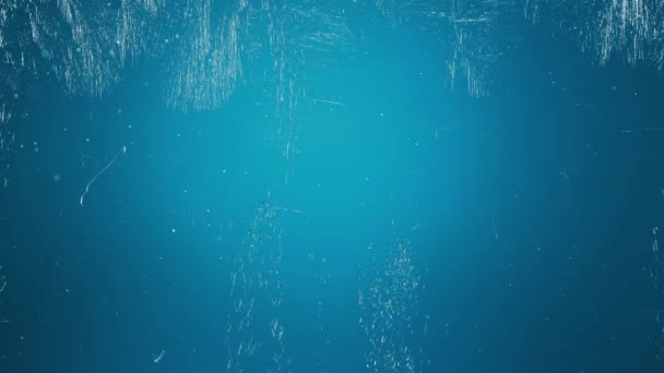 Замороженное Окно Морозными Узорами Постепенно Заполняется Морозом Всей Поверхности Заднем — стоковое видео