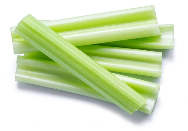 Pile Celery Ribs Isolated White Background — Stock Photo, Image