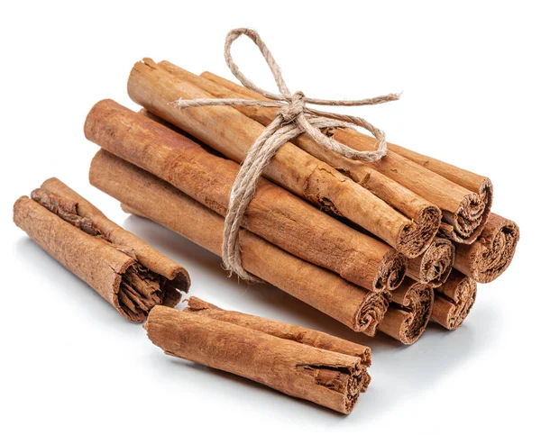 Cinnamon Dried Bark Strips Sweet Smelling Brown Substance Used Cooking — Foto Stock