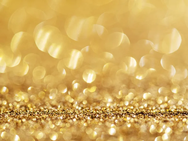 Sprankelend Goudpoeder Feestelijke Achtergrond — Stockfoto