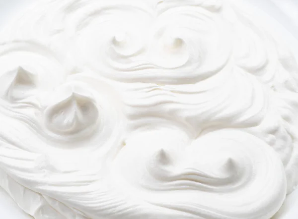 酸奶或奶油表面的图片和波浪 顶部视图 — 图库照片