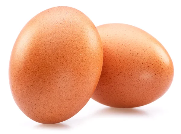 Αυγά Κοτόπουλου Απομονωμένα Λευκό Φόντο — Φωτογραφία Αρχείου