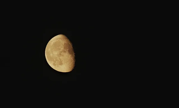 Fotografia Della Luna Nell Ultimo Trimestre Della Fase Lunare — Foto Stock