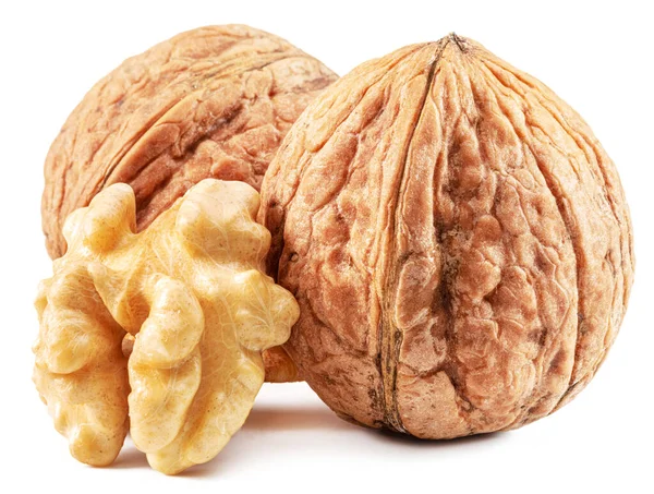 Walnuts Walnut Kernel Isolated White Background — Stock Photo, Image