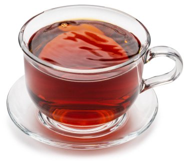 Cup of tea isolated on white background. File contains clipping path.