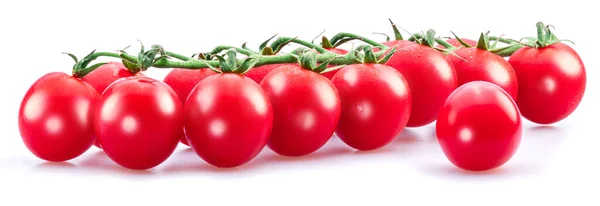白色背景下的红番茄樱桃束 — 图库照片