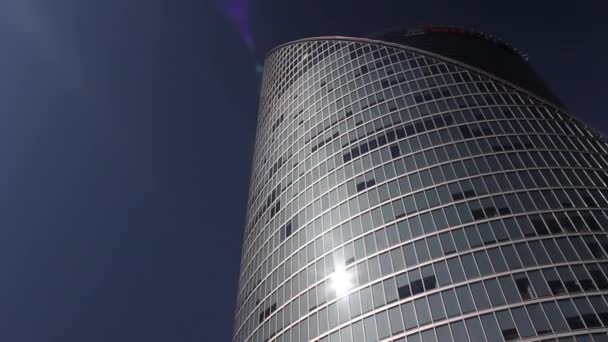 Modern business skyscraper — Stock Video