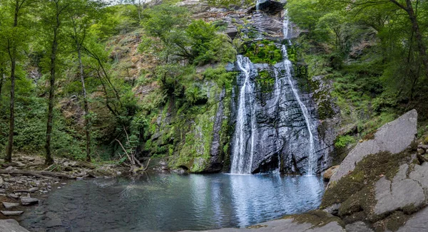 Semeira Vilagocende Fonsagrada Galicien Spanien Fotos Von Wasserfall Der Semeira — Stockfoto