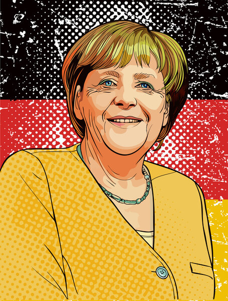 Angela Merkel Stock Photo