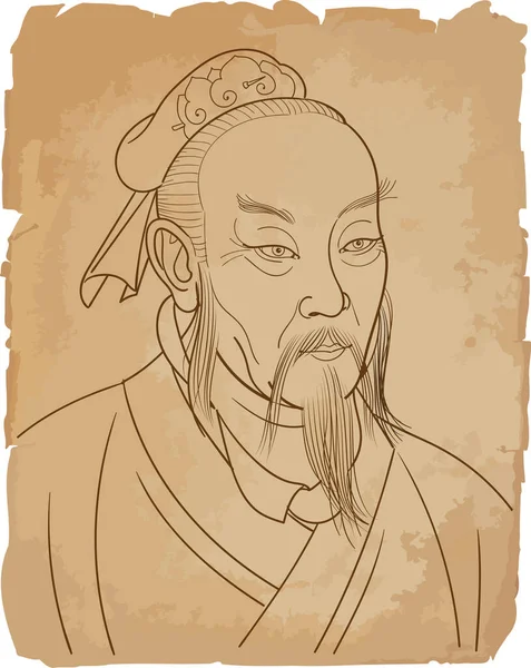 Μένκιος Μένγκζι Ήταν Ένας Κινέζος Κομφουκιανός Φιλόσοφος Που Συχνά Έχει — Διανυσματικό Αρχείο