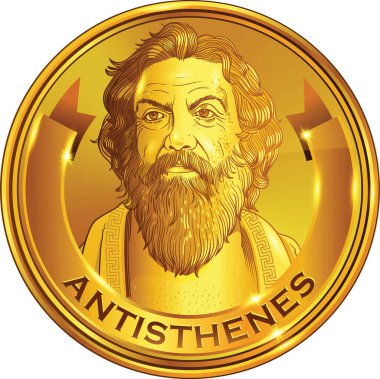 Antisthenes portresi. Yunan bir filozof ve Sokrates 'in öğrencisiydi. Antisthenes, Sokrates 'in ateşli bir müridi olmadan önce Gorgias yönetiminde konuşma sanatını ilk kez öğrendi.. 