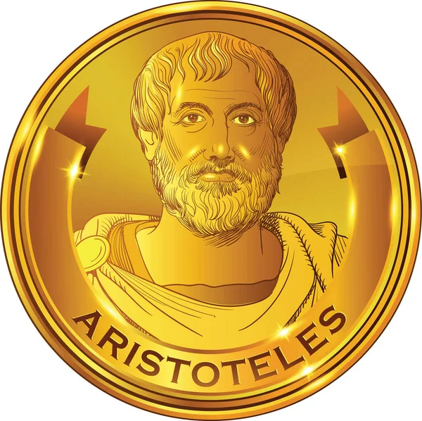 Aristoteles Een Griekse Filosoof Polywiskunde Tijdens Klassieke Periode Het Oude — Stockvector