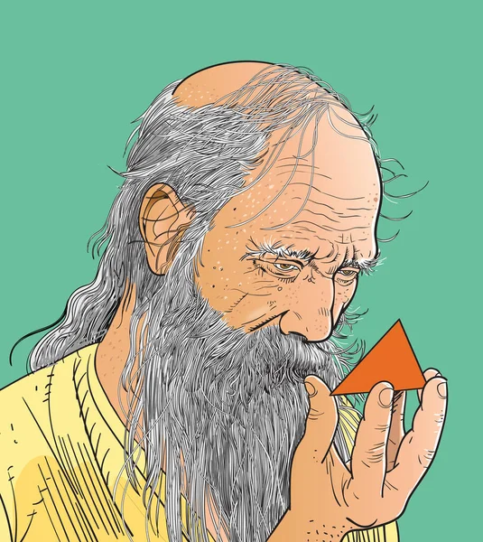 Pythagoras Adalah Seorang Filsuf Yunani Ionia Kuno Dan Pendiri Eponim - Stok Vektor