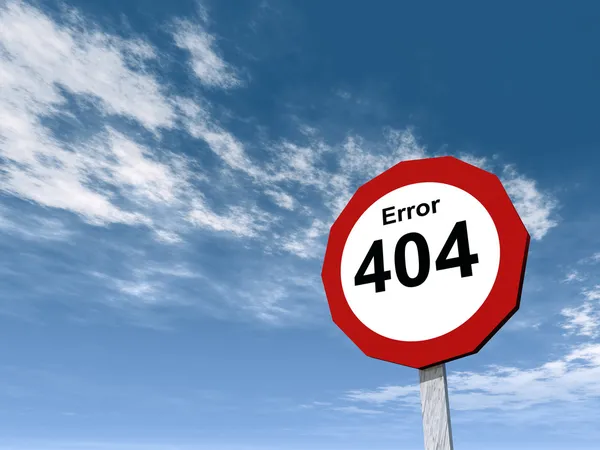 Fel 404 — Stockfoto