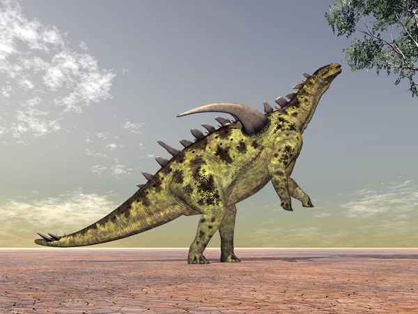 恐龙 gigantspinosaurus — 图库照片