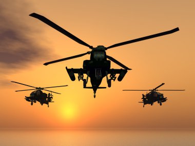 Apache Helicopters clipart