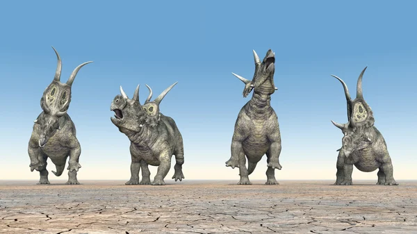 Динозавр Diabloceratops — стокове фото