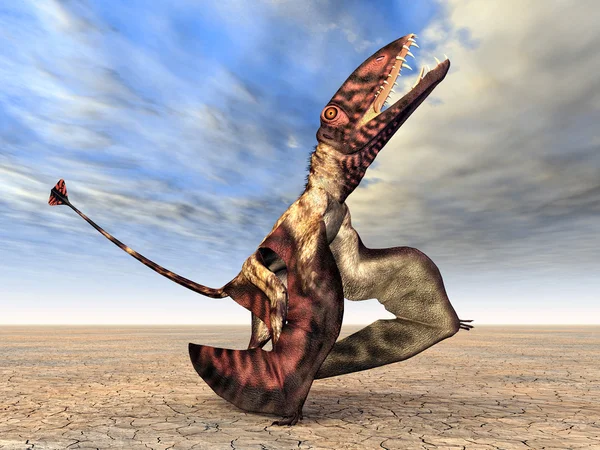 Vliegende dinosaur dimorphodon — Stockfoto