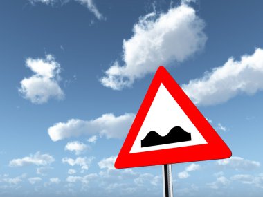 trafik işareti düzensiz yol