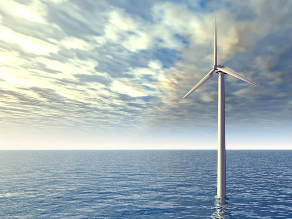 Offshore windpark — Stockfoto