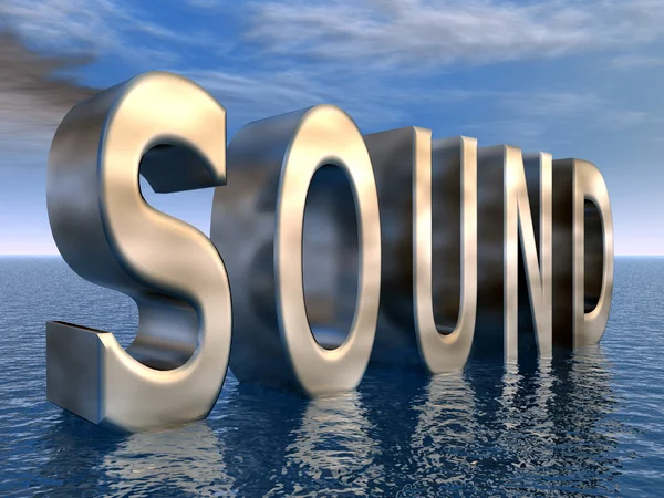 The Word Sound — Stock Photo, Image