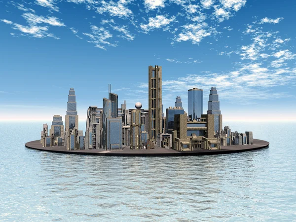 City in the Sea — Stock Photo, Image