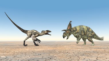 deinonychus ve albertaceratops