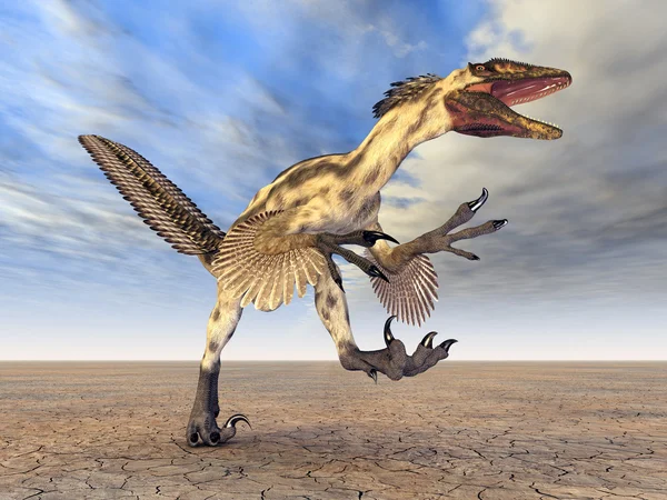 Dinosaur Deinonychus — Stockfoto