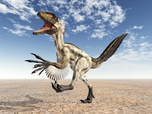 Dinosaurie deinonychus — Stockfoto