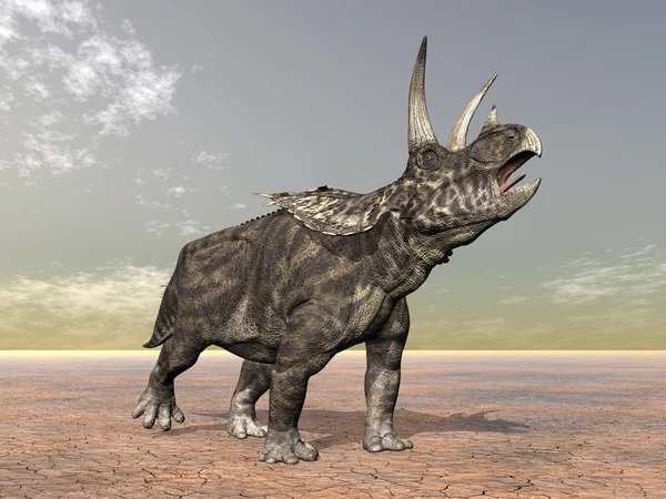 Пентацератопс Динозавра — стоковое фото