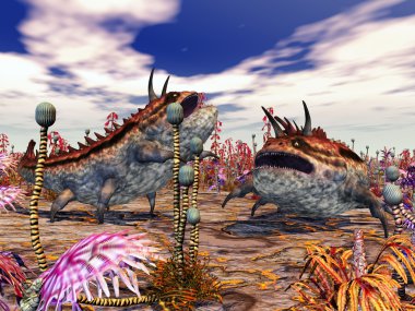 uzaylı yaratıklar ile yabancı gezegen