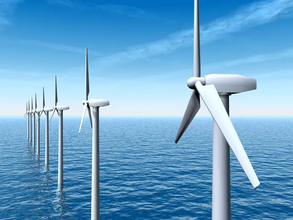 Offshore-Windpark — Stockfoto