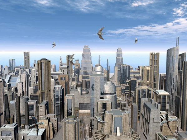 Futuristic City — Stock Photo, Image